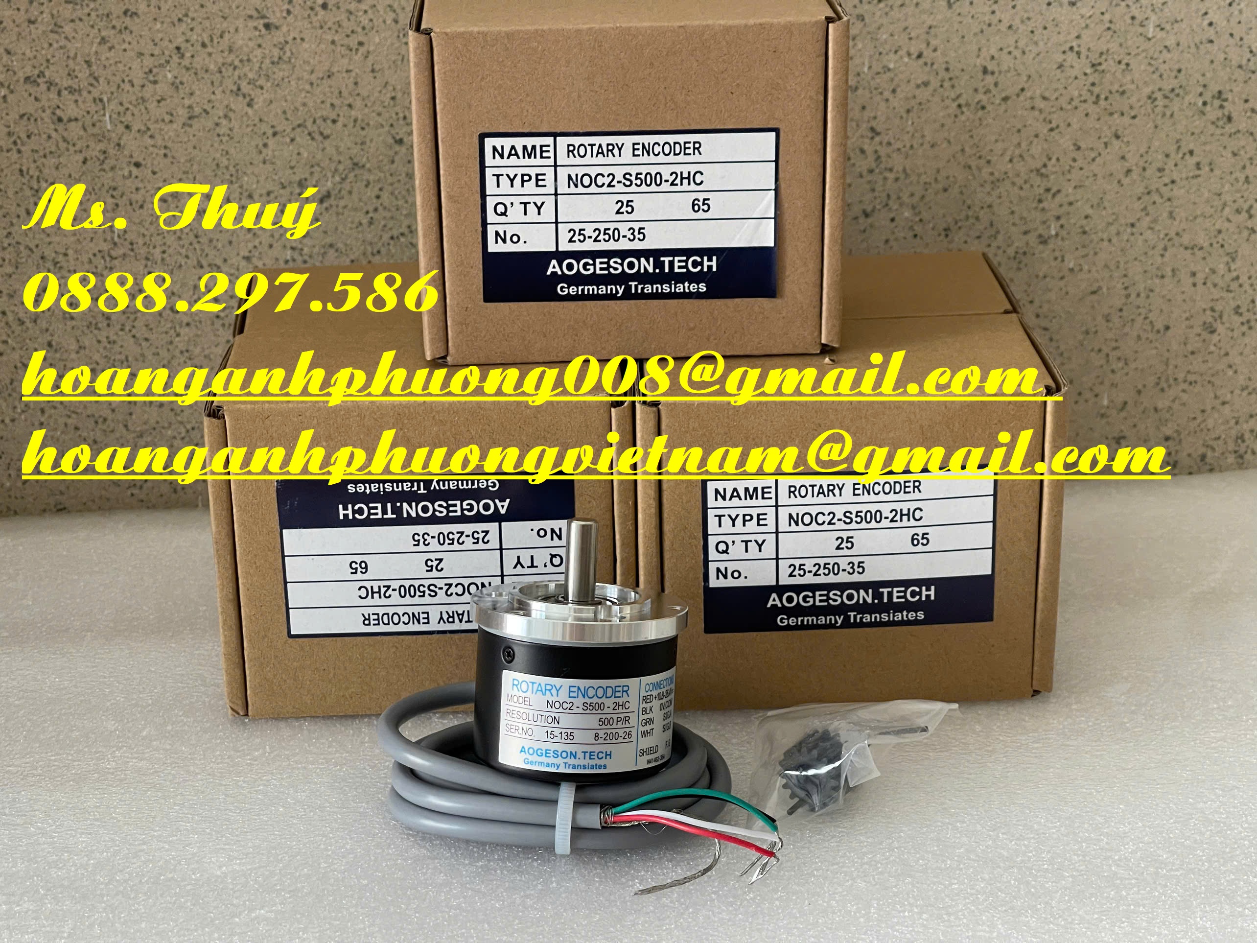 Chính hãng - Bộ mã hoá NOC2-S500-2HC Aogeson - New 100%